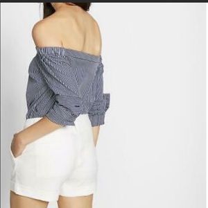 Express linen blend shorts - size 4